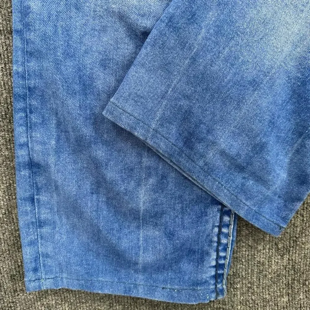 True Religion Men’s Geno Big T Flap Relaxed Slim Jeans Thick Stitch Y2K 38x30